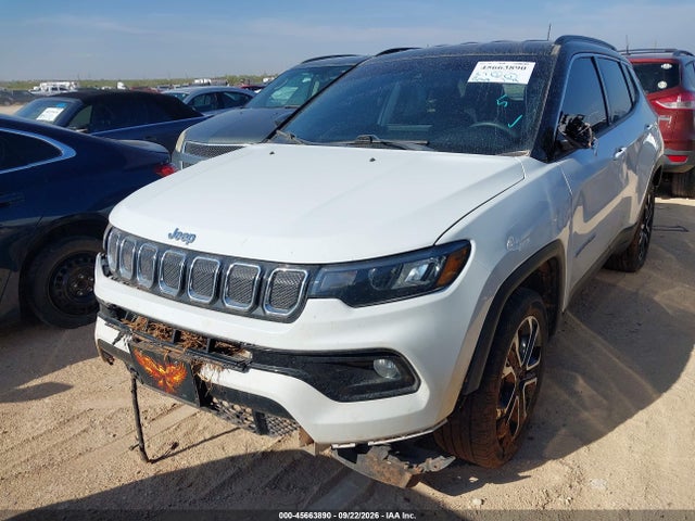 45663890 :رقم المزاد ، 3C4NJDCB5NT197135 vin ، 2022 Jeep Compass Limited 4x4 مزاد بيع