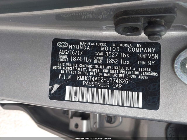Hyundai ACCENT SE 2017 KMHCT4AE2HU374826 Image 9