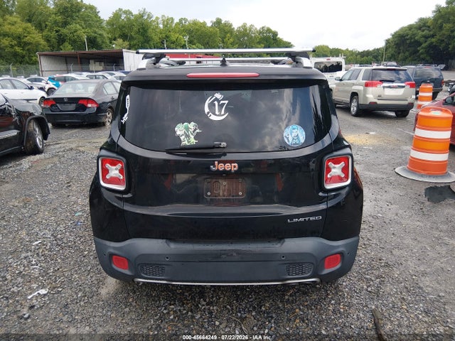 Aukcja sprzedaży 2017 Jeep Renegade Limited, vin: ZACCJADB3HPF32585, numer aukcji: 45664249