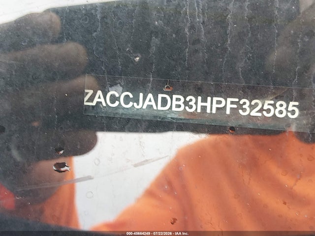 Aukcja sprzedaży 2017 Jeep Renegade Limited, vin: ZACCJADB3HPF32585, numer aukcji: 45664249