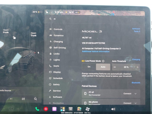 Продаж на аукціоні авто 2023 Tesla Model 3 Rear-wheel Drive, vin: 5YJ3E1EA2PF701799, номер лоту: 45664254