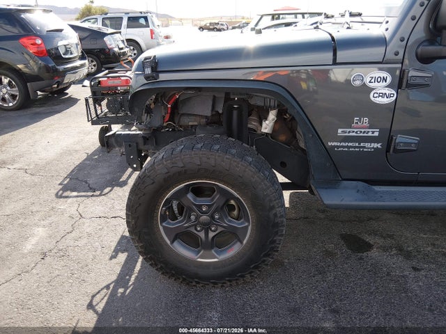 Продажа на аукционе авто 2018 Jeep Wrangler Jk Unlimited Sport S 4x4, vin: 1C4BJWDGXJL818609, номер лота: 45664333