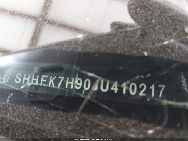 SHHFK7H90JU410217 Honda Civic Sport Touring