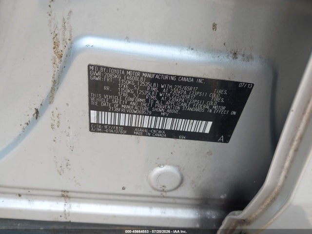 Продажа на аукционе авто 2013 Toyota Rav4 Le, vin: 2T3BFREV0DW069529, номер лота: 45664553