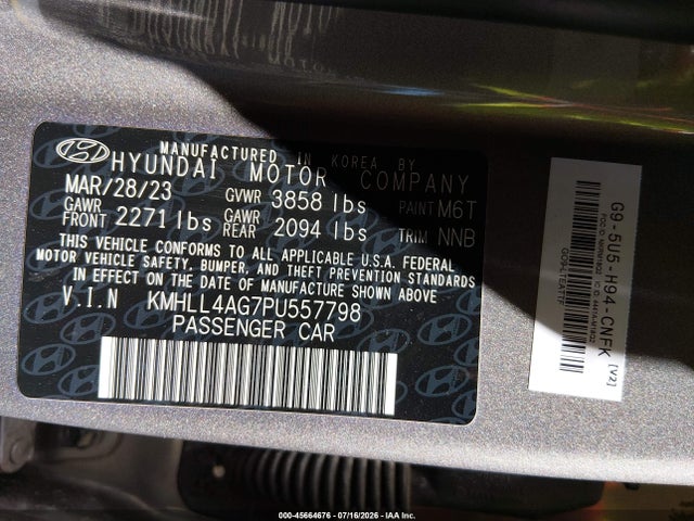 Hyundai ELANTRA SE 2023 KMHLL4AG7PU557798 Image 9