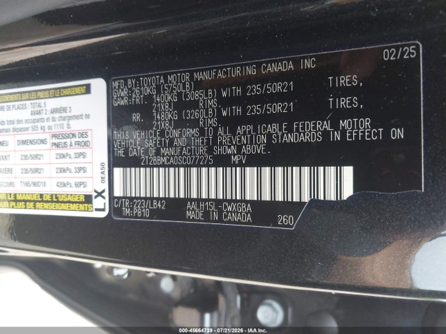Lexus Rx 350h Premium Plus 2025 2T2BBMCA0SC077275 Image 9