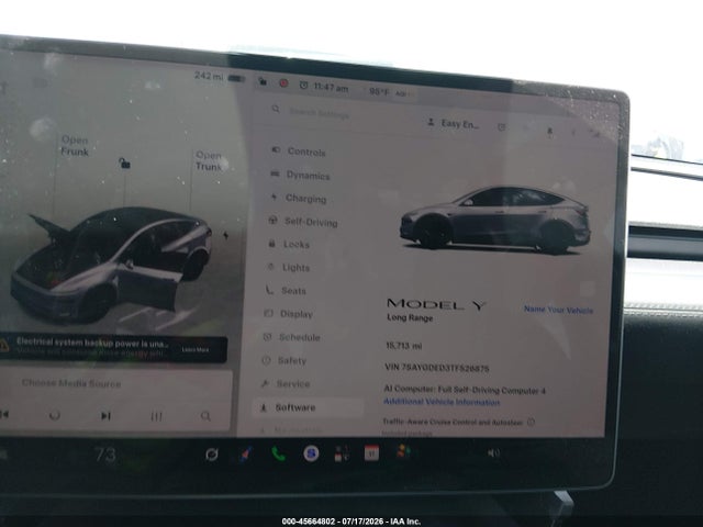 Продажа на аукционе авто 2026 Tesla Model Y Premium Rear-wheel Drive/rear-wheel Drive, vin: 7SAYGDED3TF526875, номер лота: 45664802