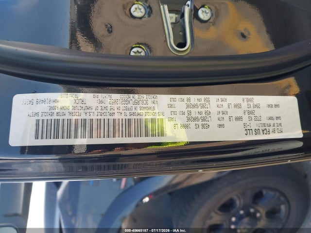 Продажа на аукционе авто 2016 Ram 2500 Laramie, vin: 3C6UR5FLXGG212052, номер лота: 45665187