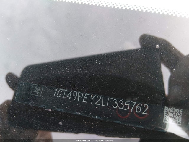 45665279 :رقم المزاد ، 1GT49PEY2LF335762 vin ، 2020 Gmc Sierra 2500hd 4wd  Standard Bed At4 مزاد بيع