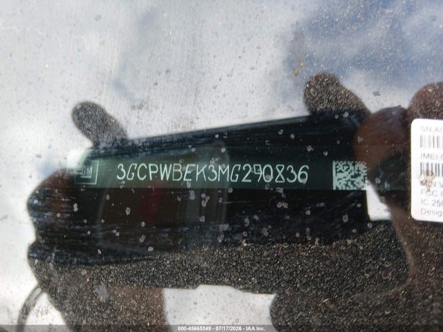 3GCPWBEK3MG290836 Chevrolet Silverado 1500 2wd Short Bed Custom