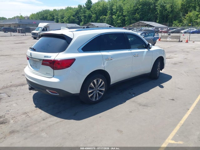 Aukcja sprzedaży 2016 Acura Mdx Technology   Acurawatch Plus Packages/technology Package, vin: 5FRYD4H47GB014588, numer aukcji: 45665370