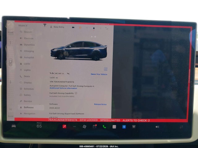 Tesla Model X All-wheel Drive 2026 7SAXCAE58TF481074 Image 19