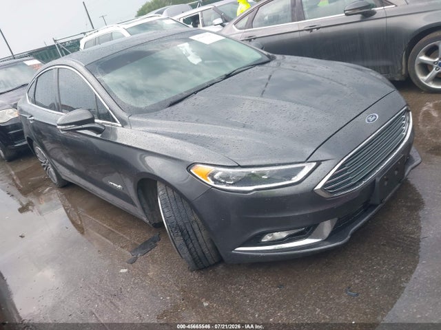 45665546 :رقم المزاد ، 3FA6P0RU0JR161919 vin ، 2018 Ford Fusion Hybrid Titanium مزاد بيع