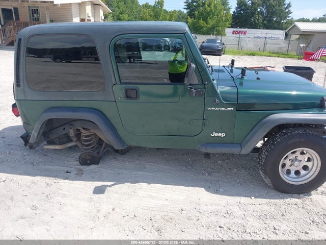 1999 Jeep Wrangler Se მანქანა იყიდება აუქციონზე, vin: 1J4FY29P1XP440058, აუქციონის ნომერი: 45665712