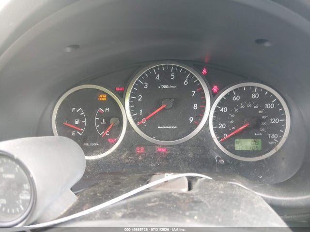 Продажа на аукционе авто 2005 Subaru Impreza Wrx, vin: JF1GG29625G810148, номер лота: 45665726