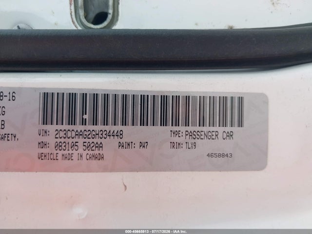 Aukcja sprzedaży 2016 Chrysler 300 Limited, vin: 2C3CCAAG2GH334448, numer aukcji: 45665913