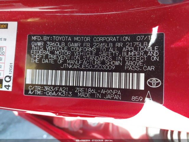 Scion IM 2016 JTNKARJE5GJ503009 Image 9