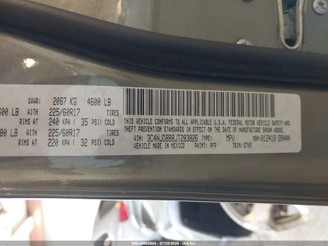 Продажа на аукционе авто 2018 Jeep Compass Latitude 4x4, vin: 3C4NJDBB8JT283826, номер лота: 45665985