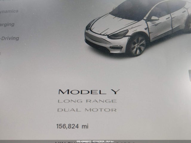 5YJYGAEE4MF234304 Tesla Model Y Long Range Dual Motor All-wheel Drive
