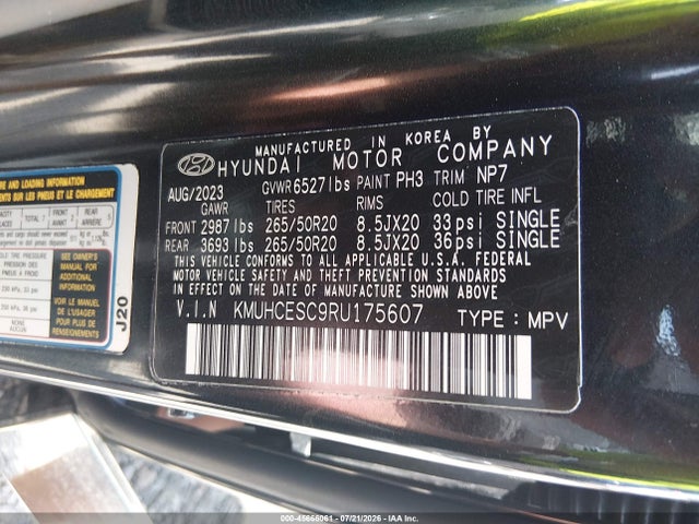 Продажа на аукционе авто 2024 Genesis Gv80 3.5t 7p (a8), vin: KMUHCESC9RU175607, номер лота: 45666061
