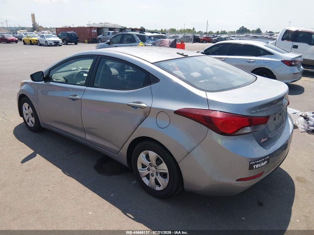 45666137 :رقم المزاد ، 5NPDH4AE1GH740228 vin ، 2016 Hyundai Elantra Se مزاد بيع