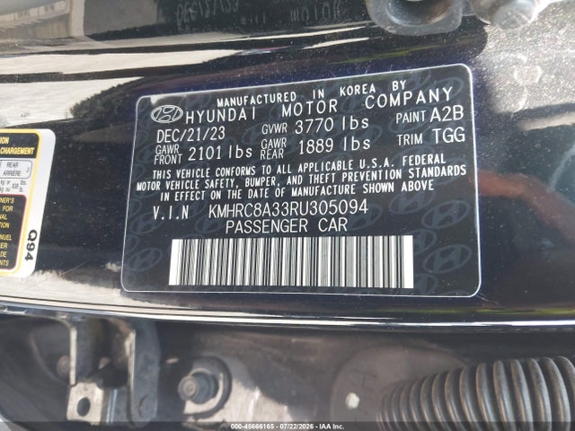 Продажа на аукционе авто 2024 Hyundai Venue Sel, vin: KMHRC8A33RU305094, номер лота: 45666165