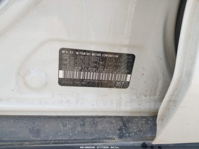 Продажа на аукционе авто 2019 Mitsubishi Outlander Sport 2.0 Le, vin: JA4AP3AUXKU018398, номер лота: 45666369