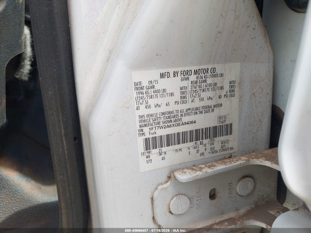 Ford F-250 Xl 2016 1FT7W2A6XGEA94364 Image 9
