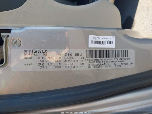 Dodge Grand Caravan Se 2018 2C4RDGBG4JR296470 Image 9