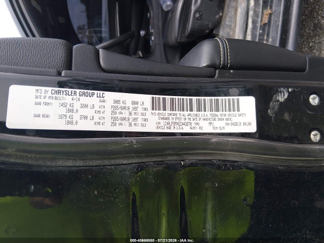 Продаж на аукціоні авто 2014 Jeep Grand Cherokee Limited, vin: 1C4RJFBMXEC443270, номер лоту: 45666580
