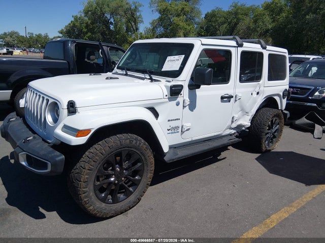 Aukcja sprzedaży 2021 Jeep Wrangler 4xe Unlimited Sahara 4x4, vin: 1C4JJXP6XMW782203, numer aukcji: 45666587