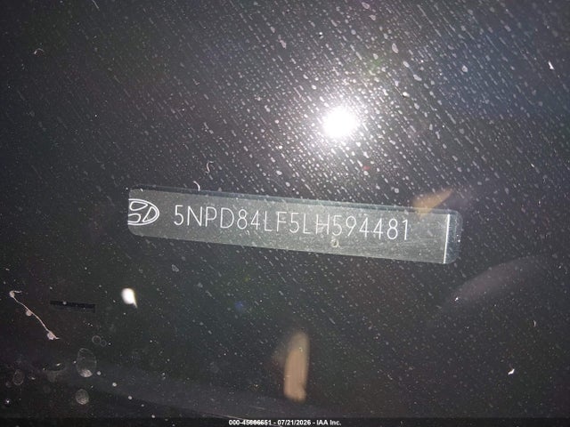 5NPD84LF5LH594481 Hyundai ELANTRA SEL
