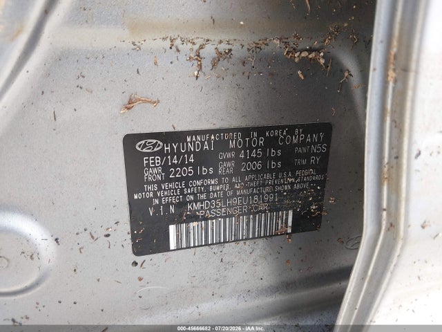 KMHD35LH9EU181991 Hyundai ELANTRA GT