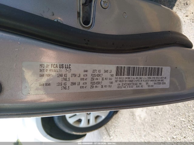 Продаж на аукціоні авто 2017 Dodge Journey Se, vin: 3C4PDCAB2HT701643, номер лоту: 45666889