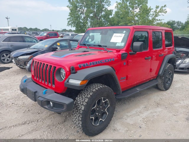2021 Jeep Wrangler 4xe Unlimited Rubicon 4x4 მანქანა იყიდება აუქციონზე, vin: 1C4JJXR62MW845453, აუქციონის ნომერი: 45666969