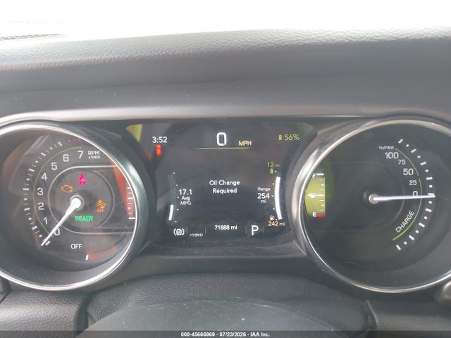 2021 Jeep Wrangler 4xe Unlimited Rubicon 4x4 მანქანა იყიდება აუქციონზე, vin: 1C4JJXR62MW845453, აუქციონის ნომერი: 45666969