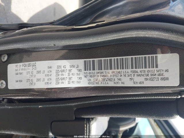 Jeep Cherokee Latitude 2015 1C4PJLCB8FW706214 Image 9
