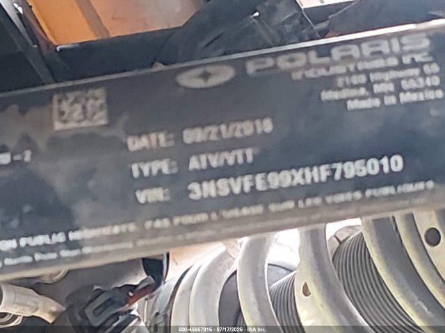 Polaris Rzr Xp 4 1000 Eps 2017 3NSVFE99XHF795010 Image 10