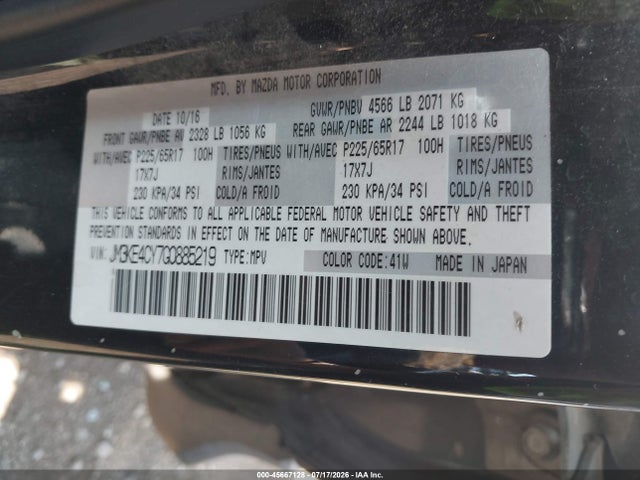 Mazda Cx-5 Touring 2016 JM3KE4CY7G0885219 Image 9