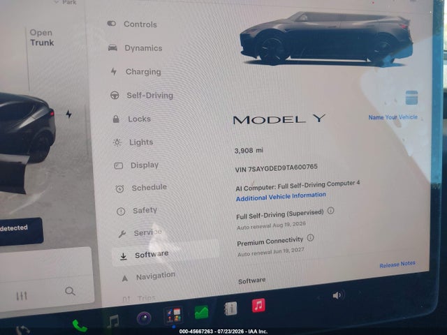 Продаж на аукціоні авто 2026 Tesla Model Y Premium Rear-wheel Drive/rear-wheel Drive, vin: 7SAYGDED9TA600765, номер лоту: 45667263