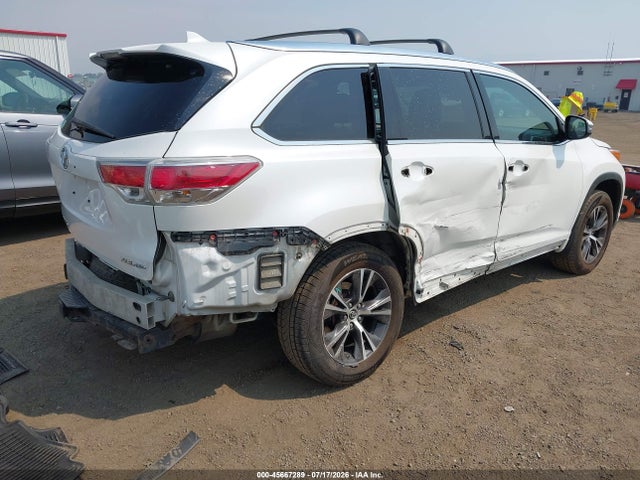 Toyota Highlander Xle V6 2016 5TDJKRFH1GS246014 Image 4