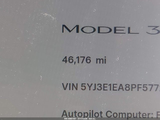 Tesla Model 3 Rear-wheel Drive 2023 5YJ3E1EA8PF577280 Image 15
