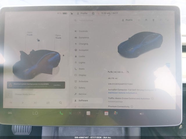 Tesla Model 3 Rear-wheel Drive 2023 5YJ3E1EA8PF577280 Image 7