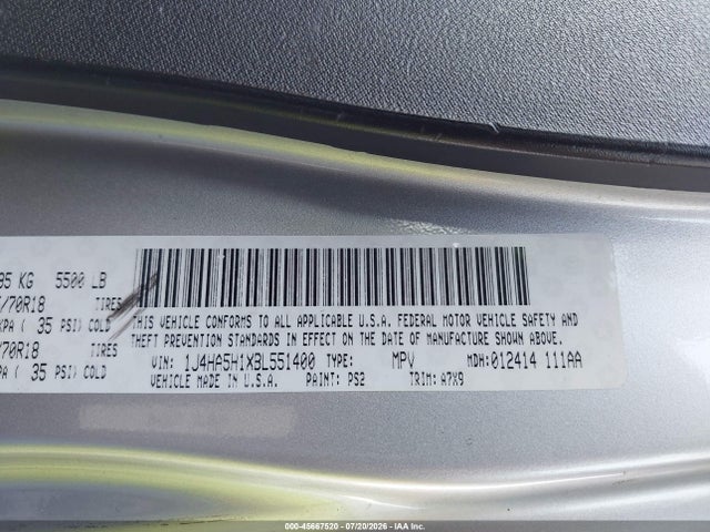 Продаж на аукціоні авто 2011 Jeep Wrangler Unlimited Sahara, vin: 1J4HA5H1XBL551400, номер лоту: 45667520