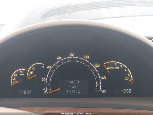 Aukcja sprzedaży 2002 Mercedes-benz S 55 Amg, vin: WDBNG73J82A264223, numer aukcji: 45667524