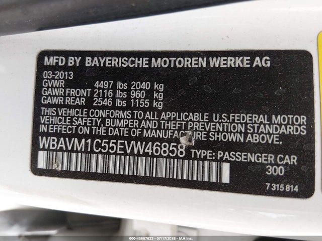 BMW X1 Sdrive28i 2014 WBAVM1C55EVW46858 Image 9