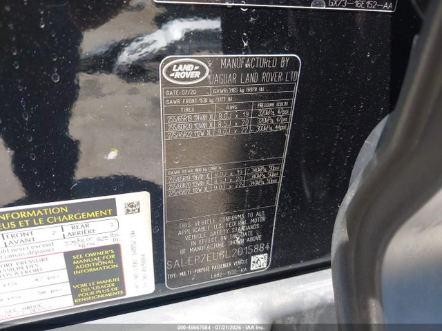 Land Rover Defender 110 Se 2020 SALEP7EU6L2015884 Image 9