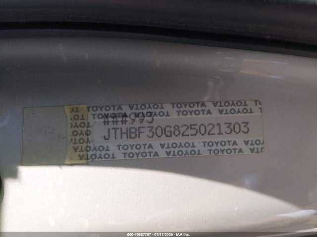 Продаж на аукціоні авто 2002 Lexus Es 300, vin: JTHBF30G825021303, номер лоту: 45667707