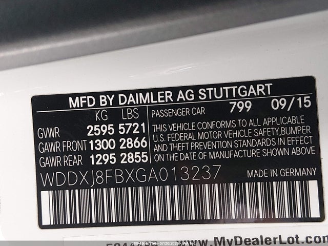 Aukcja sprzedaży 2016 Mercedes-benz S 550 4matic, vin: WDDXJ8FBXGA013237, numer aukcji: 45667756