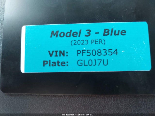 Aukcja sprzedaży 2023 Tesla Model 3 Performance Dual Motor All-wheel Drive, vin: 5YJ3E1EC5PF508354, numer aukcji: 45667869